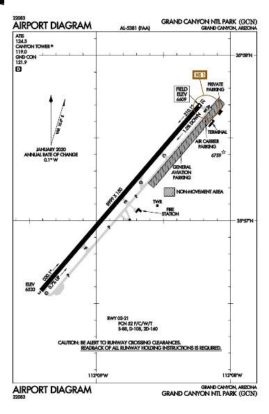 Grand Canyon National Park Airport Code | GCN GCN KGCN