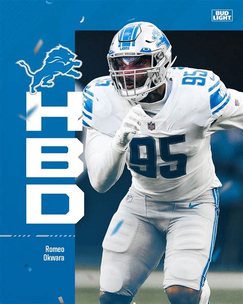 Detroit Lions on Twitter: "Happy birthday @RomeoND45! 🥳🎉"