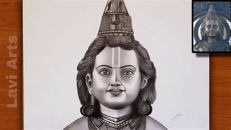 First drawing of Shree Ram (Ayodhya Mandir murti ) | Shree Ram drawing | Ayodhya Mandir Ram ...