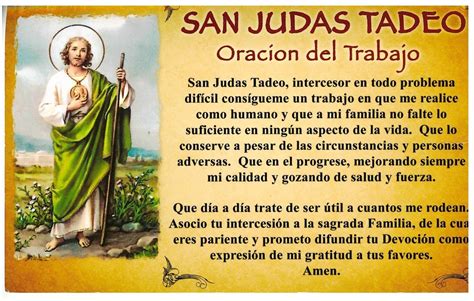 SAN JUDAS TADEO - Oracion del Tadajo - 01170- Miscellaneous