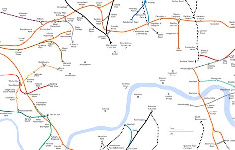 London Tube Map Zone 1