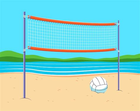 Free Vector | Hand drawn volleyball net illustration