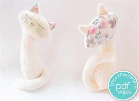 Cat Soft toy pattern PDF instrctions Christmas gift.