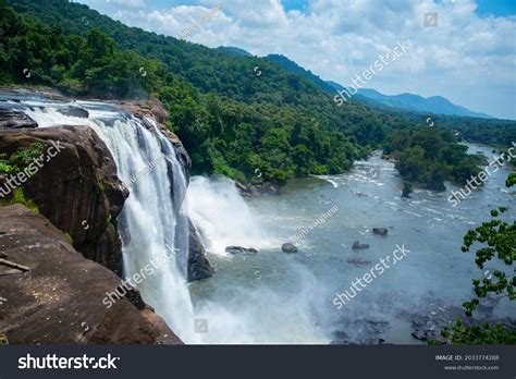 Стоковая фотография 2033774288: Athirapally Waterfalls Kerala India ...