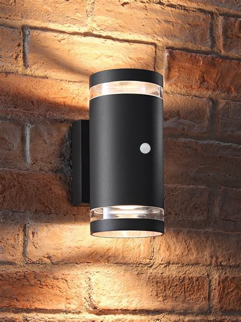 Auraglow PIR Motion Sensor Double Up & Down Outdoor Wall Security Light ...