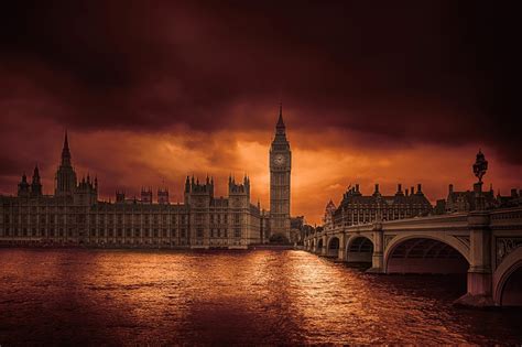 Download United Kingdom Building Bridge Big Ben London Man Made Palace ...