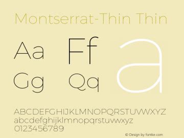 montserrat roman-Font Family Search-Fontke.com