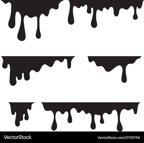 Paint Dripping Current Drops Royalty Free Vector Imag - vrogue.co