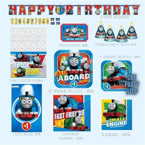 Thomas the Train Birthday Party - Etsy