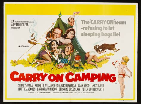 CARRY ON CAMPING (1969) Original Vintage UK Quad Poster | Picture ...