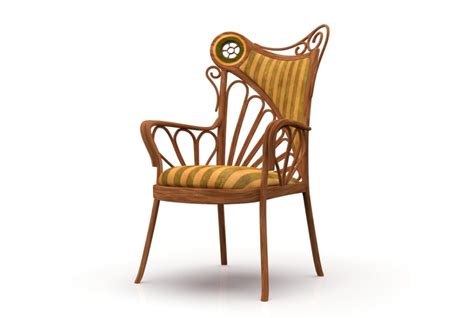 Art Nouveau Style Chair 3D model | CGTrader | Art nouveau design, Art ...