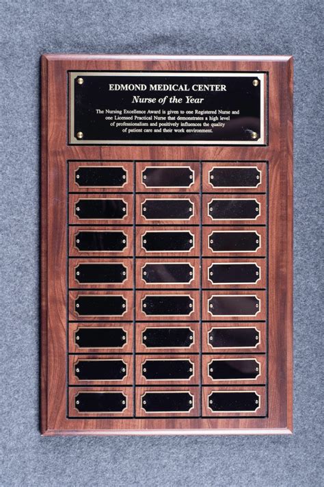 Perpetual Recognition Plaque 24-Plate - Edmond Trophy