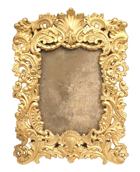 French victorian style gilt filigree picture frame