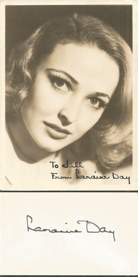 Sold Price: Lorraine Day Actress Signed Card With Photo . Good condition. All signed items come ...