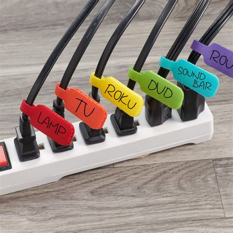 Buy Wrap-It Storage - Cable Labels, Medium, Multi-Color (30-Pack) Write ...