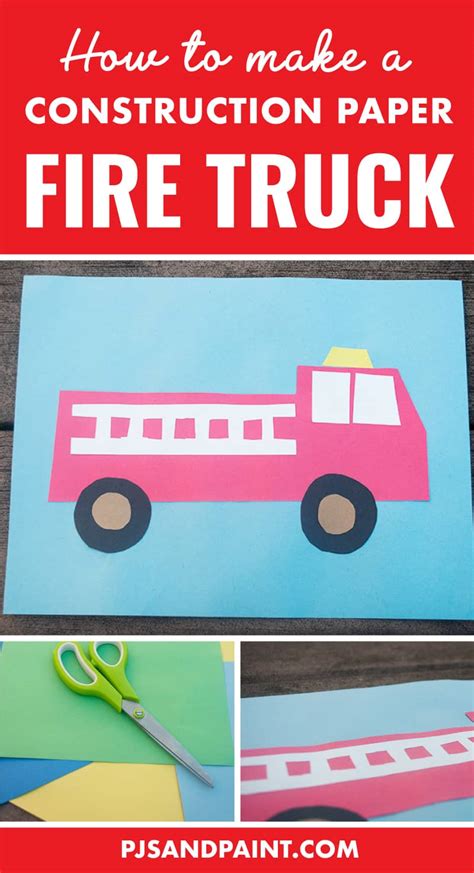 Fire Truck Craft Template