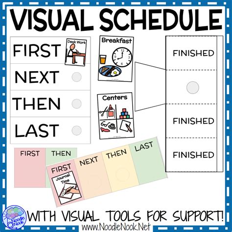 Visual Schedule Autism, Visual Schedule Preschool, Visual Schedules ...