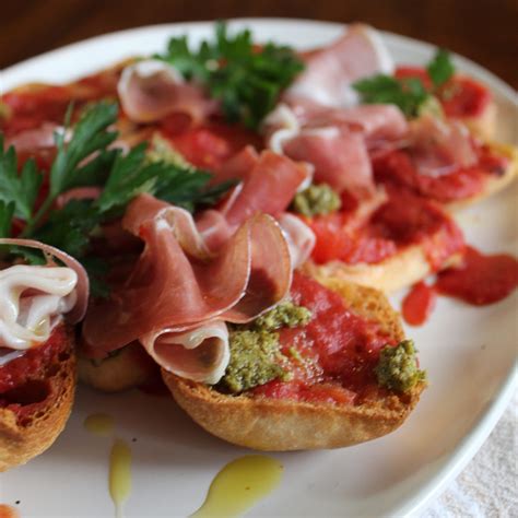 Tomato Bread with Serrano Ham and Parsley Pesto + Bobby Flay At Home ...