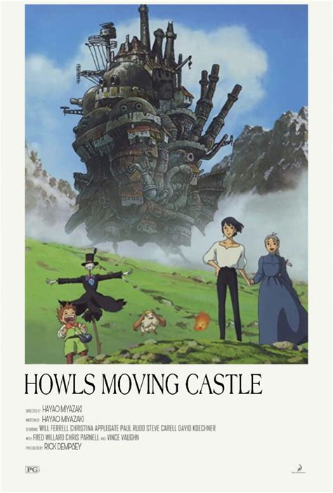 Howls Moving Castle Movie Poster | Howl's moving castle movie, Howls ...