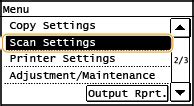 Scan Settings (imageRUNNER 2206N / 2006N)