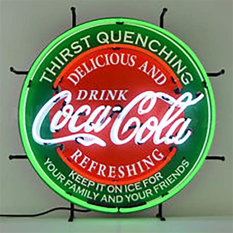 Drink Coca Cola Thirst Quenching Delicious And Refreshing Neon Sign ...