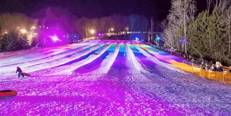 Enjoy Night Tubing With Colored Lights Before Winter Ends in NY