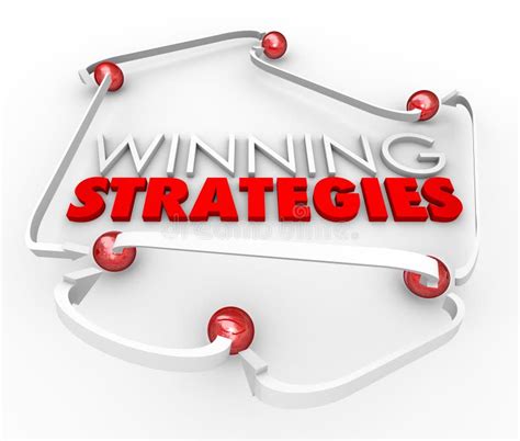 Winning Strategies Game Plan Arrows Diagram Good Process Procedu Stock Illustration - Image ...