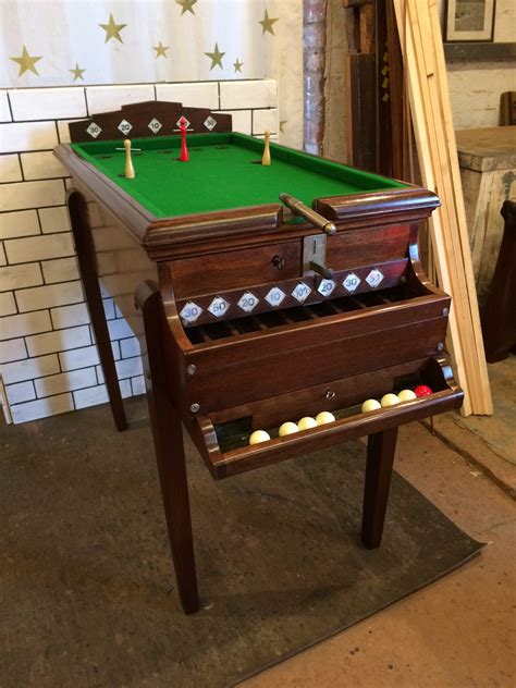 Rare vintage bar billiards table with cannon