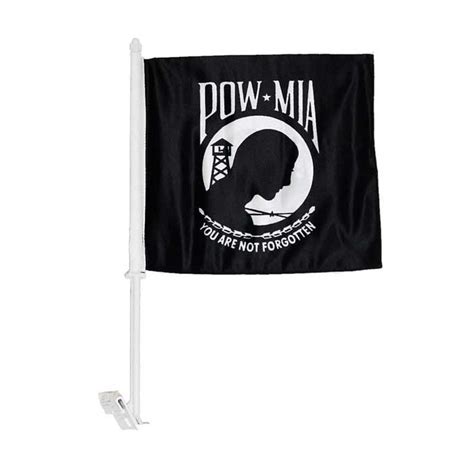 POW/MIA Car Window Flag - POW/MIA Flags - Military & Memorial