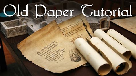 Old Paper Tutorial - YouTube