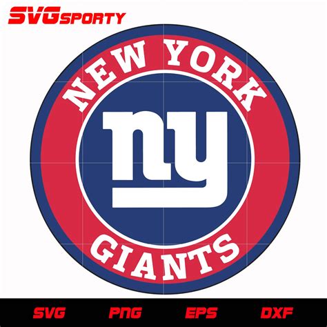 New York Giants Circle Logo svg, nfl svg, eps, dxf, png, digital file ...