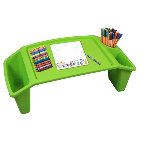 Basicwise Green Kids Lap Desk Tray Portable Activity Table-QI003253G ...