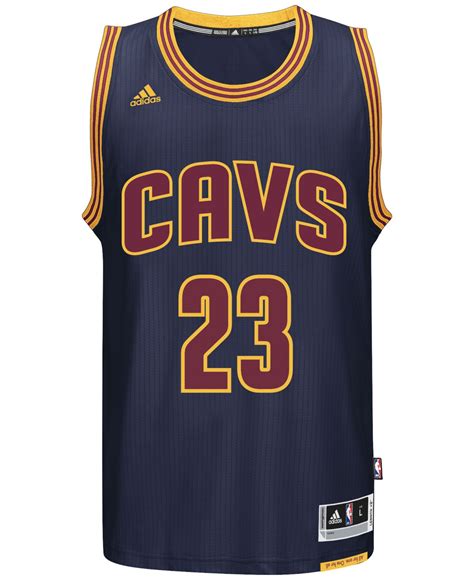 Adidas originals Men's Lebron James Cleveland Cavaliers Swingman Jersey in Blue for Men | Lyst