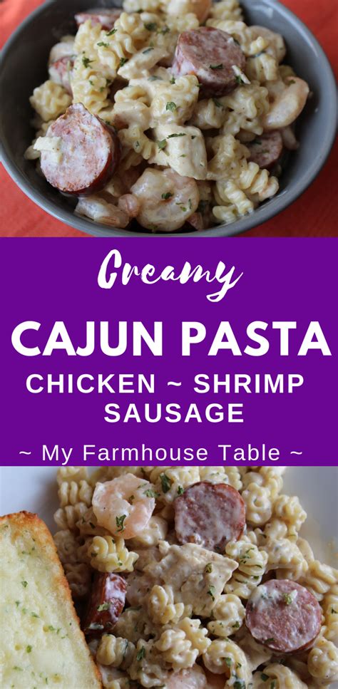 Creamy Cajun Pasta - My Farmhouse Table