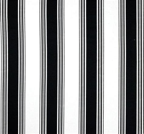 Classic Black & White Stripe Home Decor Fabric by the Yard Designer Cotton Drapery or Upholstery ...