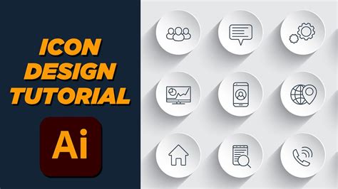 Adobe Illustrator Icon Design Tutorial | Learn Creating Icon - YouTube