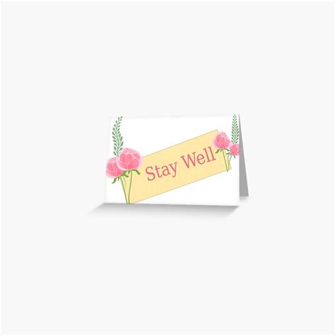 "Stay Well Card" Greeting Card by Reethes | Redbubble