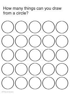 Art Sub Lessons: Circle Drawing Game - Art Worksheets Printables