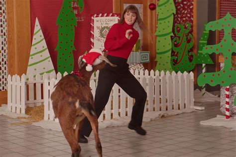 'EXmas' Star Leighton Meester Works with a Goat in New Movie (Exclusive Clip)