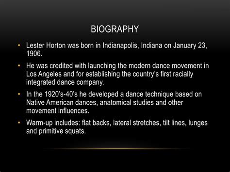 PPT - Lester Horton PowerPoint Presentation, free download - ID:8857141