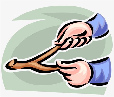 Vector Illustration Of Hands Holds Dowsing Divining - Rhabdomancy - 869x700 PNG Download - PNGkit