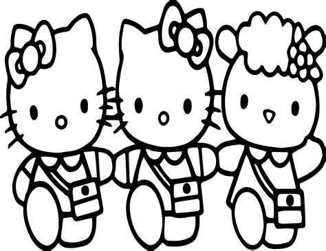 Hello Kitty And Friends Coloring Pages Pdf - coloring.edu.pl