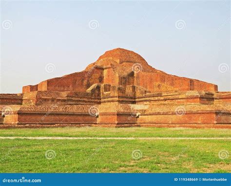 Ruins of Somapura Mahavihara in Paharpur, Bangladesh Stock Image - Image of architecture ...