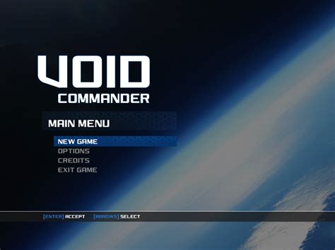 Newest Main Menu Layout image - Void Commander - IndieDB