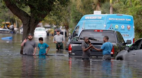 Historic flooding complicates the journey home for Passover vacationers in South Florida ...