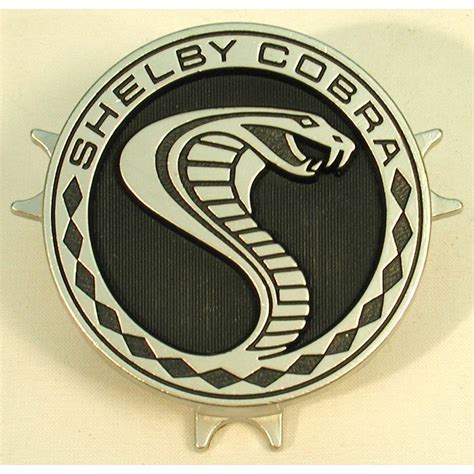 Steering Wheel Emblem - 69-70 Shelby Cobra GT350/500 - John's Mustang Parts & Accessories