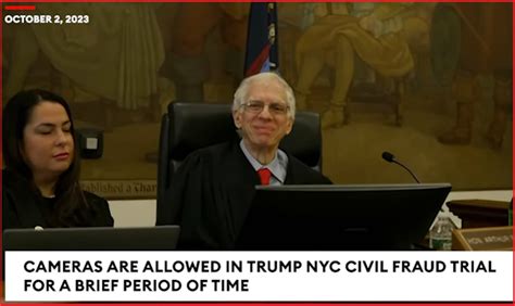 Unreal Provocation - Judge in New York Civil Trial Against Donald Trump Invites Media into ...