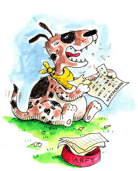 Dog Eating Homework Clipart | Free download on ClipArtMag