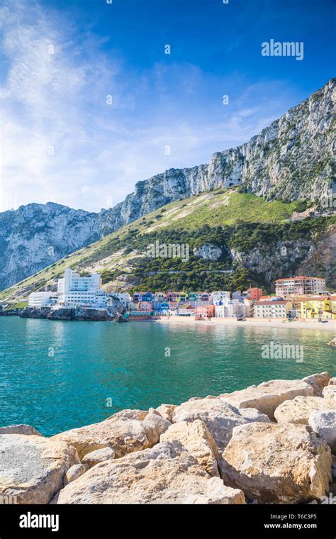 Gibraltar, Catalan Bay Stock Photo - Alamy