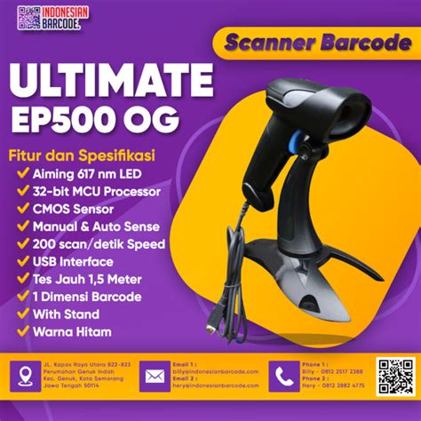 Ultimate EP500 OG Scanner Barcode Indonesian Barcode